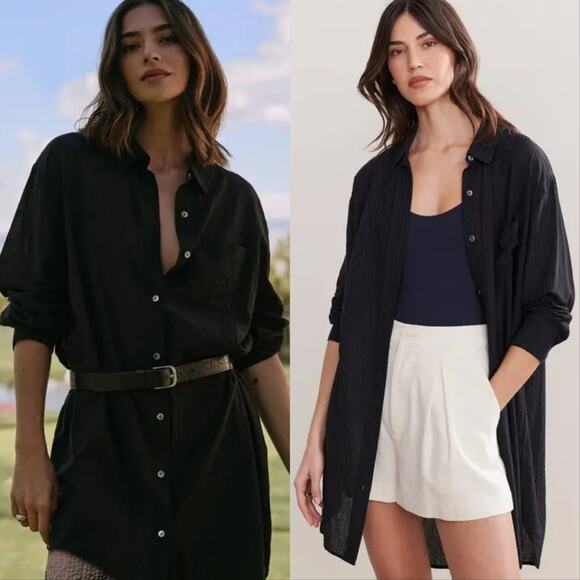Jenni Kayne Oversized Beach Shirt - Picture 1 of 5